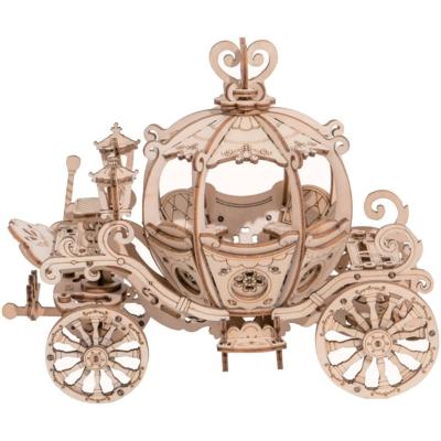 Maquette Bois Carrosse Calèche 15.5 cm Puzzle 3D de 182 pièces TG302 Rolife