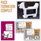 Pack Formation telechargeable meuble en carton - Chien Helvis