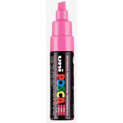 Marqueur Peinture Posca PC8K Rose Pointe large biseautée 8 mm