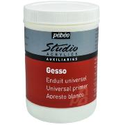 Gesso Enduit universel acrylique blanc 1000ml Pébéo