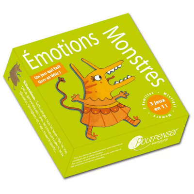 Jeu de Cartes Emotions Monstres 54 Cartes 3 Jeux en 1 Pour Penser Editions