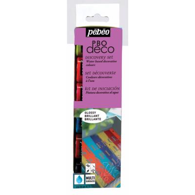 Set Peinture Décorative Brillante Multi-supports 6 x20 ml Pébéo Déco