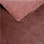 Papier népalais uni couleur Chocolat Feuille 50x75 cm Lokta Fait-main