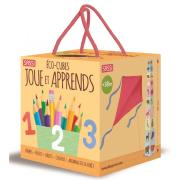 Eco-Cube Joue et Apprends 10 Cubes encastrables et Livre Sassi Junior