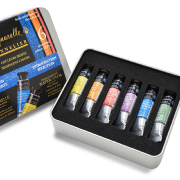 Aquarelle extra-fine Irisée Boite métal 6 Tubes 10ml Sélection Découverte Sennelier