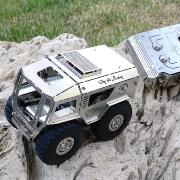 Maquette Métal Voiture Tout-terrain Sherp In 11.5m xx pièces Inox Inertiel Time For Machine