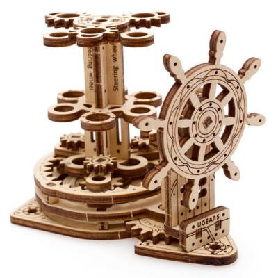 Ugears Maquette Bois Porte-stylo Gouvernail 11cm Puzzle 3D Mécanique 51 pièces