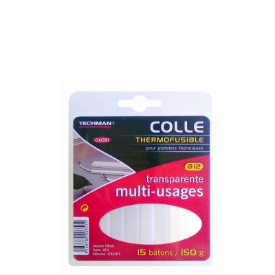 15 Bâtons colle thermofusible 150g Ø12mm 10cm