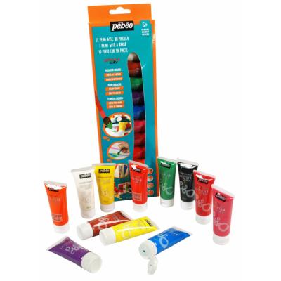 Kit peinture Gouache 12 tubes 20 ml Primacolor Pébéo