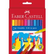 Feutres Pointe moyenne Pochette 24 couleurs Faber Castell