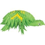 Kit pliage Origami 3D Tortue verte 10x13 cm 234 modules Modular Origami ATH Press