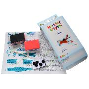 Kit pliage Origami 3D Avion rouge 15x17 cm 250 modules Modular Origami ATH Press