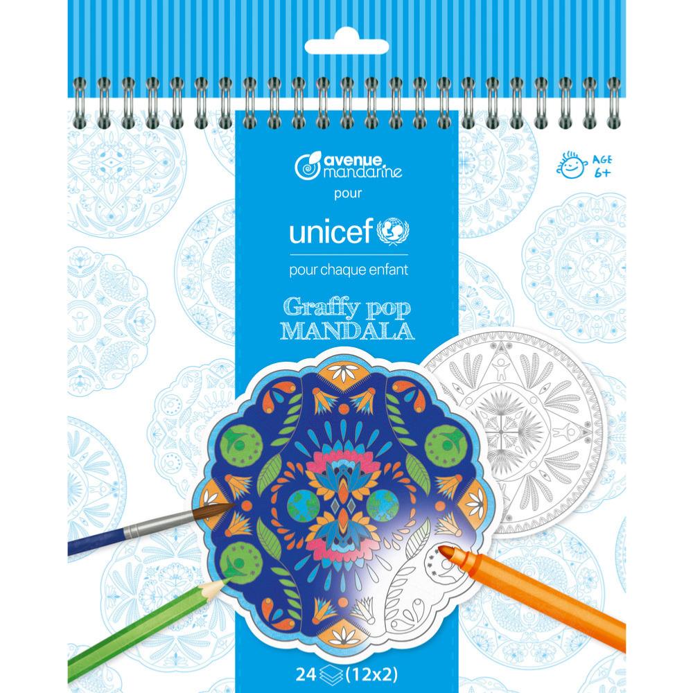 Billet Disney Pas Cher Le Bon Coin Carnet De Coloriage Mandala Unicef Predecoupe 24p Spirales Graffy Pop