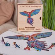 Puzzle en Bois Perroquet Exotique 127 pièces 37x30 cm Creatif Wood