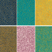 Échantillons Papiers Népalais x6 motifs Jungle Pois 9x12cm