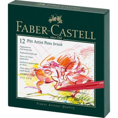 Feutres Pitt Artist Pens 12 couleurs Studio Box Faber Castel