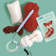 Kit Mon Ami Gurumi Hochet Renard 14 cm Hochet à créer au Crochet Graine créative