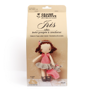 Kit Crochet Poupée Iris  H 19cm Collab Ligne Rétro Graine créative