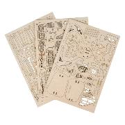 Maquette Bois Avion Triplan 21cm Puzzle 3D de 145 pièces TG301 Rolife