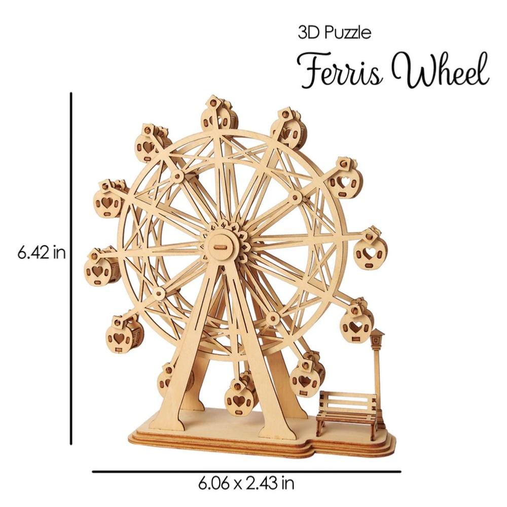 Maquette manège grande roue en bois à construire