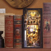 Kit Maquette Book Nook Nebula Common Room 18x11x23 cm HCB104 Serre-livres 3D avec Vitre anti-poussière