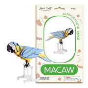 Kit Maquette Carton Perroquet à fabriquer 20 cm 34 pièces Puzzle 3D