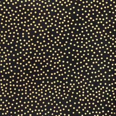 Papier népalais TrezOr Pois Or sur Noir 50x75 cm Lamali