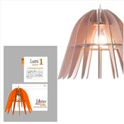 Patron luminaire en carton - Abat-jour Suspension Design Lumi1