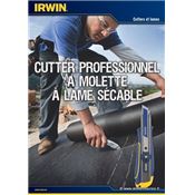 Cutter pro Irwin 18 mm à molette et lame bi-métal