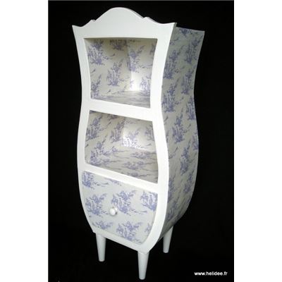 Etagre en carton Hadle - Dcoration peinture et papier blanc Toile de Jouy