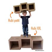 Patron de meuble en carton - Module de rangement en carton Hubi Petit