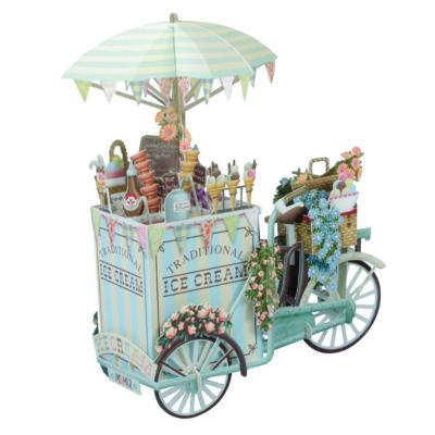 Carte 3D Marchand de Glaces 16x16 Décor en relief avec enveloppe