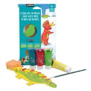 Kit Atelier Peinture Dinosaures 4 tubes 20ml Primacolor Pébéo