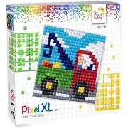 Kit Tableau en Pixels XL Camion Grue 12x12 cm 529 Pixels Pixel Hobby