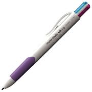 Stylo Bille 4 Couleurs Fun Bleu Rose Vert Violet Quatro Inkjoy Paper Mate