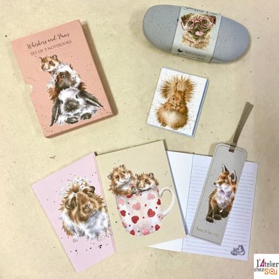 [Papeterie] Wrendale Set de carnets, bloc notes et carterie sur le thme illustrations d'animaux