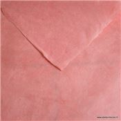 Papier népalais uni couleur Rose Pétale 50x75 cm