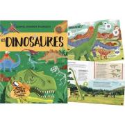 Coffret Mega Atlas Dinosaures 1 Livre 4 Maquettes Dino 3D et 40 Cartes Sassi Junior
