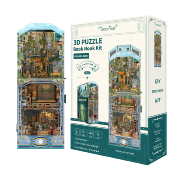 Kit Maquette Book Nook Refuge Zero 26.3x9.8x19 cm TQ132 Serre-livres Haven Zero Miniature 3D