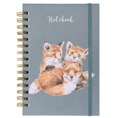 Carnet à spirales Trois Renards 15x21 200p ligné Elastique Wrendale