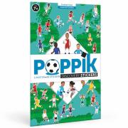 Poster Géant Découverte Football 62 Stickers 7 ans+ Poppik