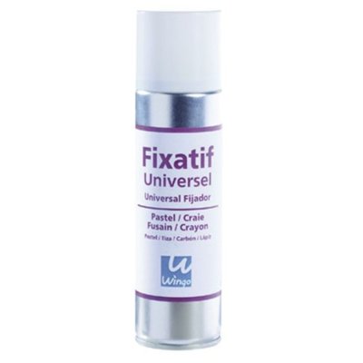 Fixatif Universel Pastel Crayon Fusain  Aerosol 250ml Wingo