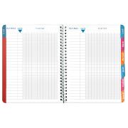 Cahier de Texte Sporty 17x22 cm Spirale métal MARINE