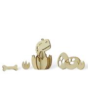 Kit de Construction Bébé Dino Féroce Les P'tits Bidules en Bois Agent Paper