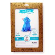 Kit de pliage Prédécoupé Petit Chien Bleu assis 22x18x31 Agent Paper