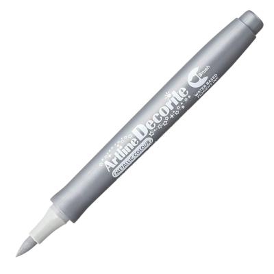 Marqueur Brush Argent Metallic Artline Decorite Pointe Pinceau