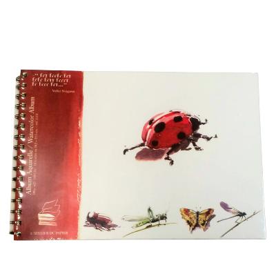 Carnet Aquarelle Coccinelle 20x29cm 14 feuilles 300g Spirale L'Atelier du Papier