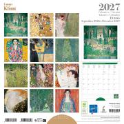 Calendrier mural 2027 Gustav Klimt 12 illustrations 16 mois 30X30 cm Ed Desastre
