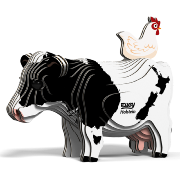 Mini-maquette Eugy Vache Holstein 8.5 cm à construire en Carton 3D