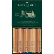 Crayons Pastel Pitt Boite métal 24 couleurs Faber Castell
